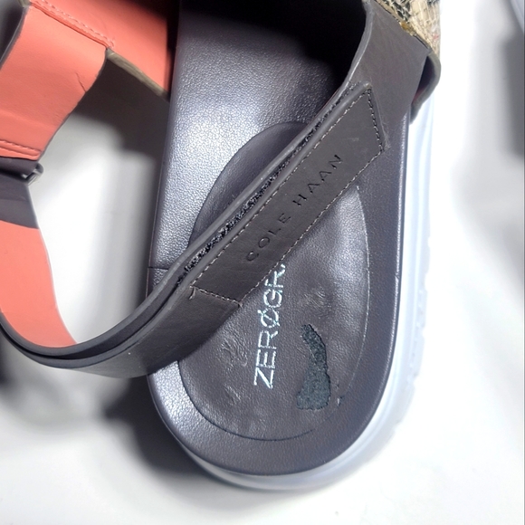 Cole Haan Zero Grand Sandals Size 9.5B Reptile Snake Pattern - Picture 9 of 10